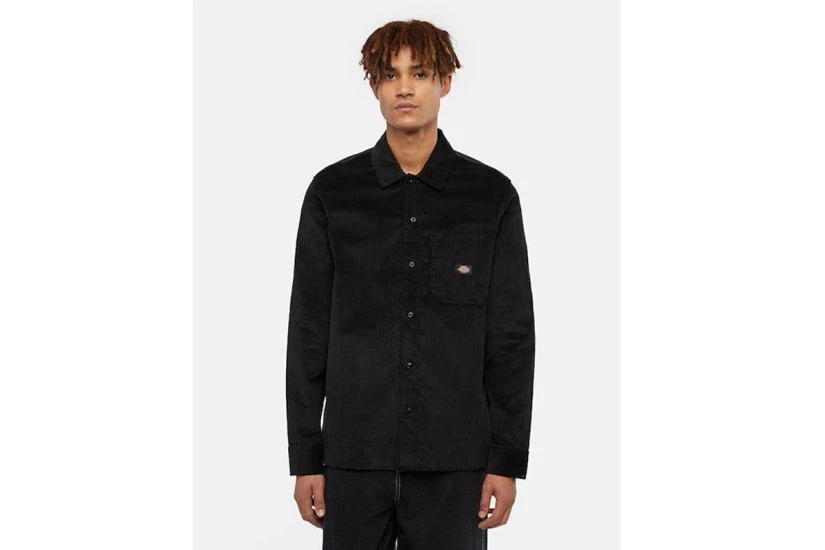 Dickies Corduroy Ανδρικό Μακρυμάνικο Πουκάμισο Μαύρο