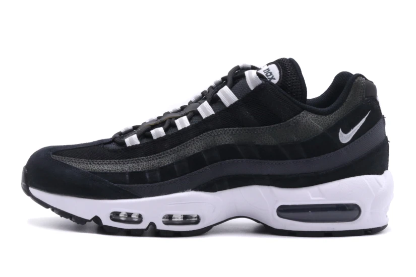 Nike Air Max 95 Ανδρικά Sneakers Μαύρα, Λευκά
