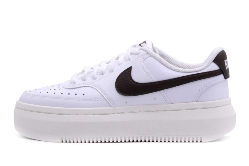 Nike Court Vision Alta Γυναικεία Sneakers Λευκά, Καφέ, Εκρού