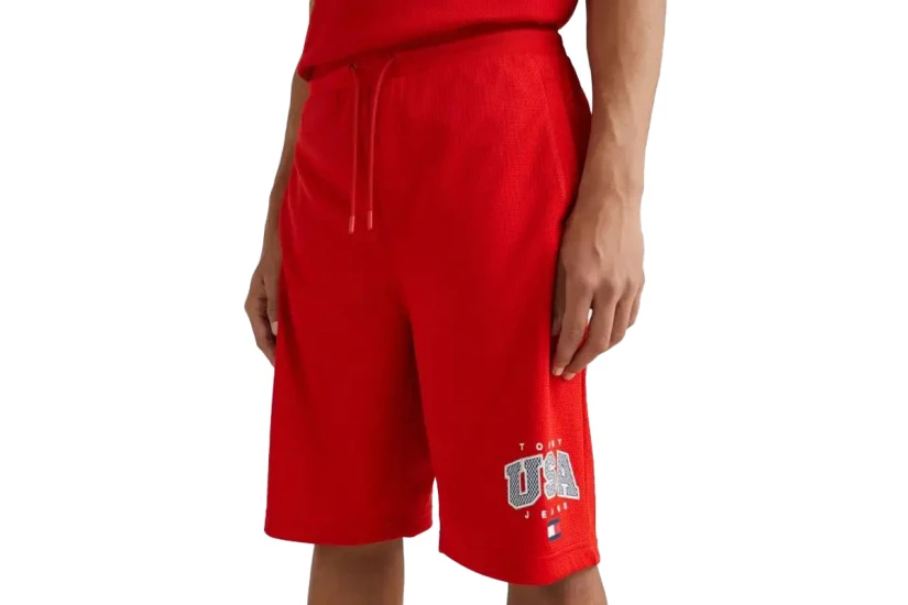 Tommy Jeans Modern Sport Ανδρική Αθλητική Βερμούδα Κόκκινη