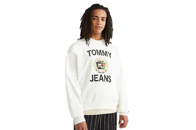 Tommy Jeans Tjm Boxy Tj Luxe Crew Μπλούζα Με Λαιμόκοψη Ανδρική (DM0DM16376 YBH)
