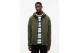Tommy Jeans Badge Teddy Ανδρική Ζακέτα Sherpa με Κουκούλα Χακί, Μαύρη