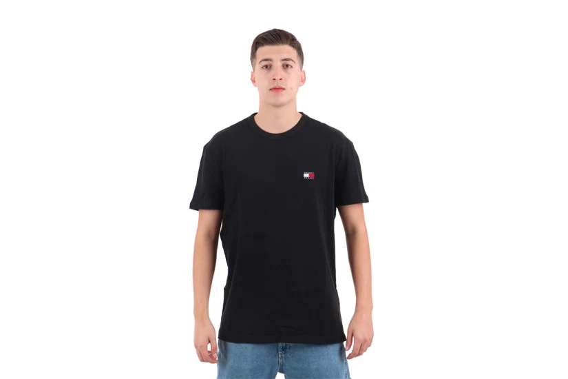 Tommy Jeans Ανδρικό Κοντομάνικο T-Shirt Μαύρο