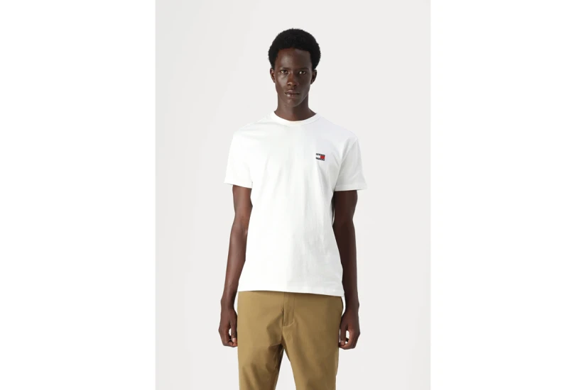 Tommy Jeans Ανδρικό Κοντομάνικο T-Shirt Λευκό
