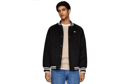 Tommy Jeans Wool Blend Solid Μπουφάν Bomber Ανδρικό (DM0DM20685 BDS)