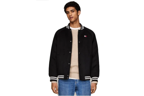 Tommy Jeans Wool Blend Solid Μπουφάν Bomber Ανδρικό (DM0DM20685 BDS)