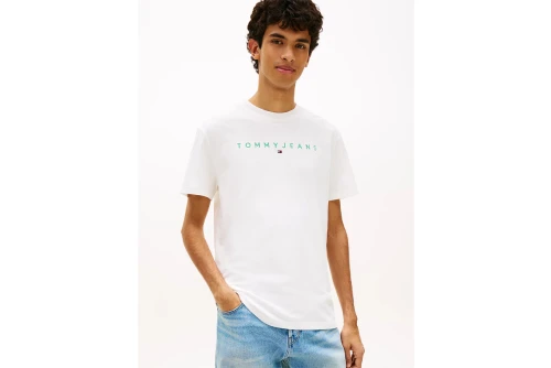 Tommy Jeans Linear Logo Embroidery Jersey T-Shirt Ανδρικό (DM0DM20744 L5Y)