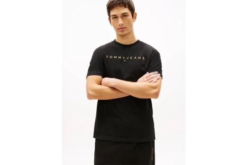 Tommy Jeans Linear Logo Embroidery Jersey T-Shirt Ανδρικό (DM0DM20744 SEV)