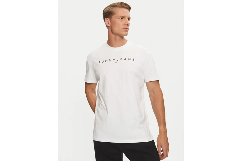 Tommy Jeans Ανδρικό Κοντομάνικο T-Shirt Λευκό