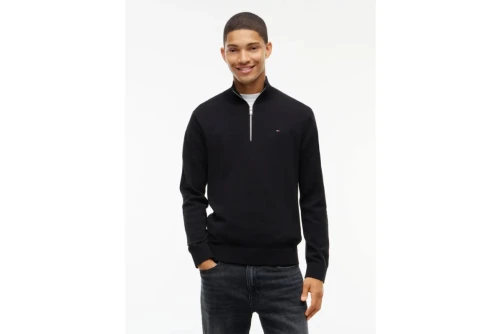 Tommy Jeans Flag Lightweight Slim Πουλόβερ Με Φερμουάρ Ανδρικό (DM0DM21654 BDS)