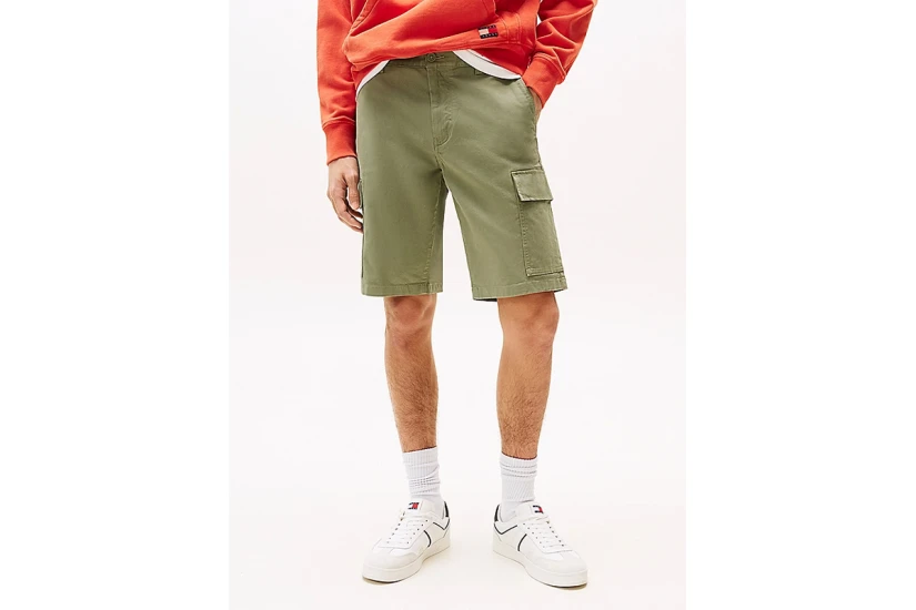 Tommy Jeans Jeans Scanton Ανδρική Cargo Βερμούδα Χακί