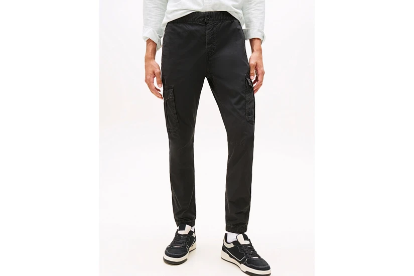 Tommy Jeans Scanton Ripstop Slim Ανδρικό Παντελόνι Cargo Μαύρο