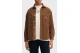 Tommy Jeans Logo Relaxed Corduroy Ανδρικό Μακρυμάνικο Πουκάμισο Καφέ