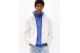 Tommy Jeans Badge Teddy Zip-Thru Relaxed Ανδρικό Μπουφάν Sherpa Εκρού