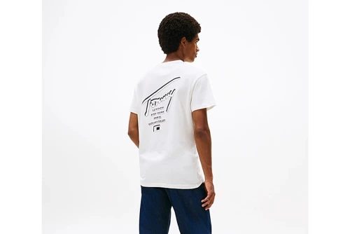 Tommy Jeans Signature Back Logo Jersey T-Shirt Ανδρικό (DM0DM22120 YBH)