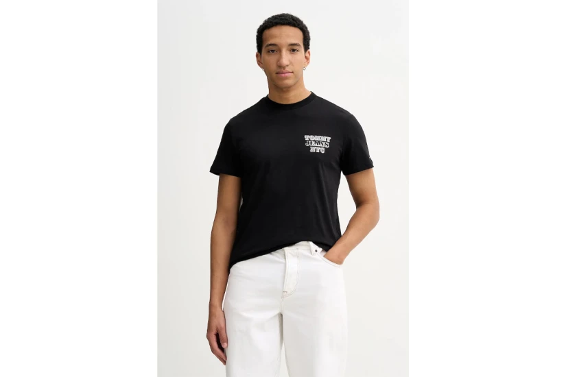 Tommy Jeans Entry Bills Ανδρικό Κοντομάνικο T-Shirt Μαύρο