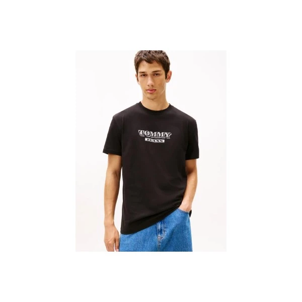 Tommy Jeans Bills Font T-Shirt Ανδρικό (DM0DM22322 BDS)