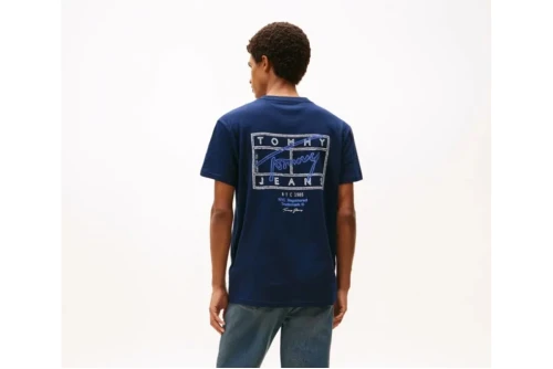 Tommy Jeans 90S Waving Flag T-Shirt Ανδρικό (DM0DM22519 C1G)