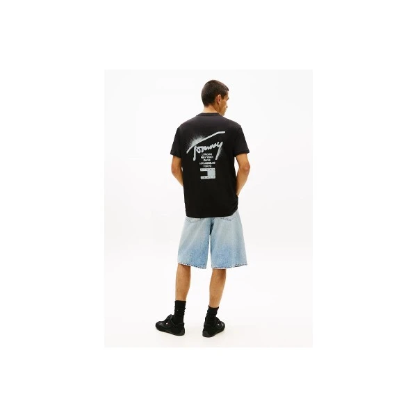 Tommy Jeans Regular Signature Back Logo Jersey T-Shirt Ανδρικό (DM0DM22553 BDS)