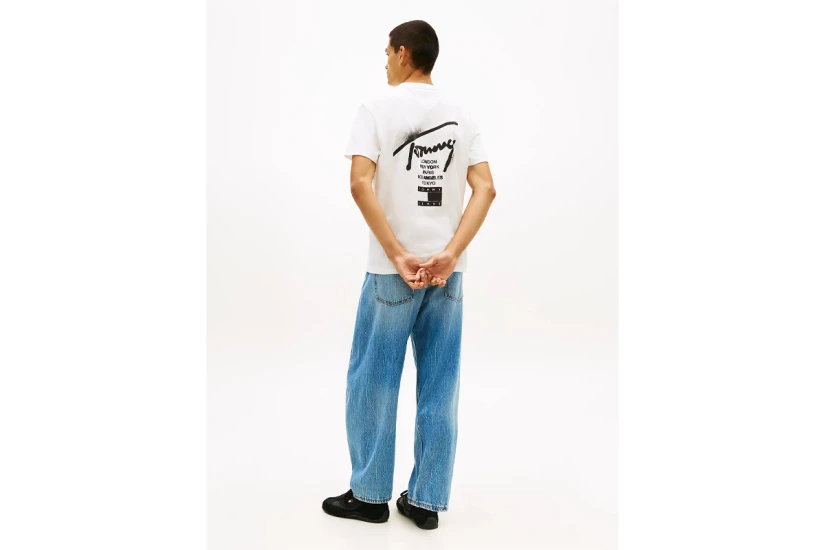 Tommy Jeans Regular Signature Back Logo Jersey Ανδρικό T-Shirt