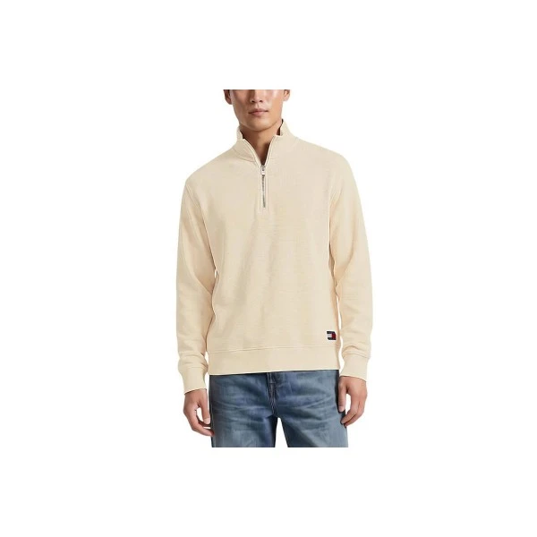 Tommy Jeans Waffle Knit Relaxed Μπλούζα Πλεκτή Με Φερμουάρ Ανδρική (DM0DM23127 AEF)