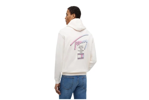 Tommy Jeans Signature Back Logo Relaxed Hoodie Ανδρικό (DM0DM23129 YBH)