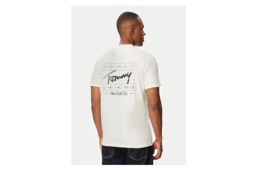 Tommy Jeans Signature Logo Peached Jersey T-Shirt Ανδρικό (DM0DM23177 YBL)