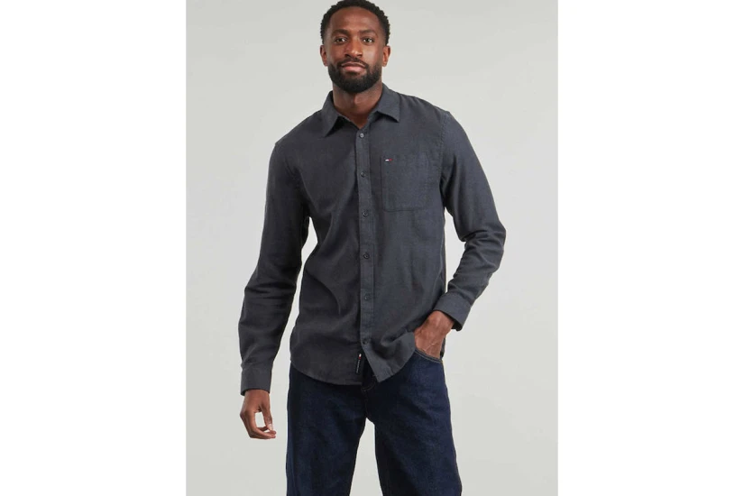 Tommy Jeans Regular Fit Brushed Flannel Πουκάμισο Μακρυμάνικο Ανδρικό (DM0DM23529 BDS)