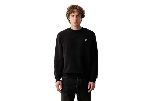Tommy Jeans Badge Fleece Μπλούζα Με Λαιμόκοψη Ανδρική (DM0DM23607 BDS)