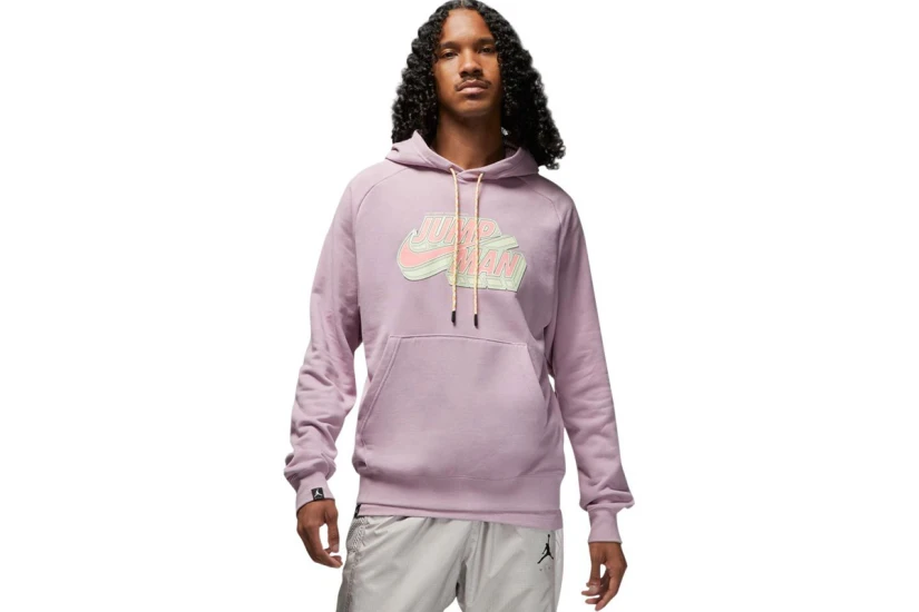 Jordan Jumpman Ανδρικό Φούτερ με Κουκούλα Μωβ