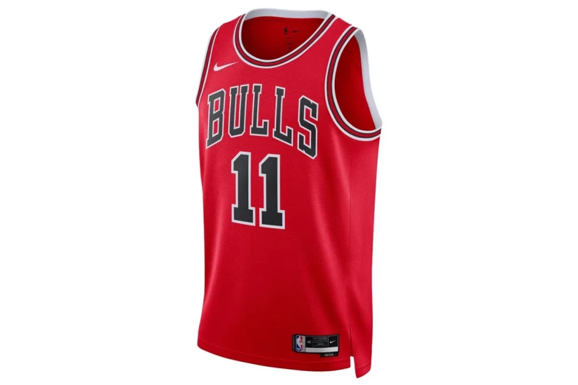 Nike Dri-FIT NBA DeMar DeRozan Chicago Bulls Icon Edition Ανδρική Μπασκετική Φανέλα Κόκκινη, Μαύρη, Λευκή