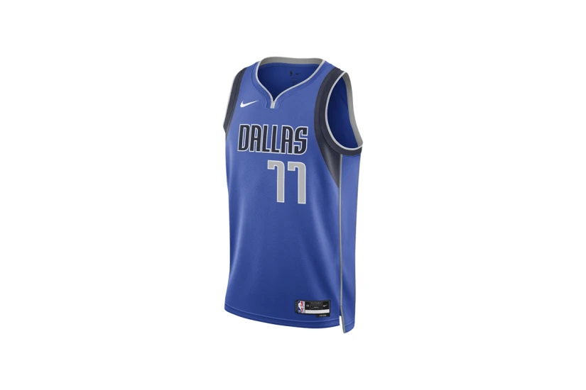 Nike Dri-FIT NBA Luka Doncic Dallas Mavericks Icon Edition Ανδρική Μπασκετική Φανέλα Μπλε, Μαύρη