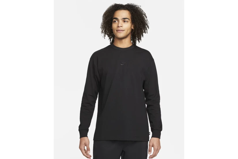Nike Sportswear Premium Essentials Ανδρική Μακρυμάνικη Μπλούζα Μαύρη