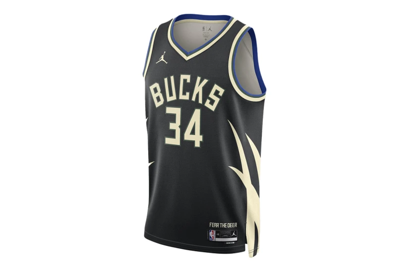 Jordan Milwaukee Bucks Φανέλα Γ. Αντετοκούνμπο Statement Edition