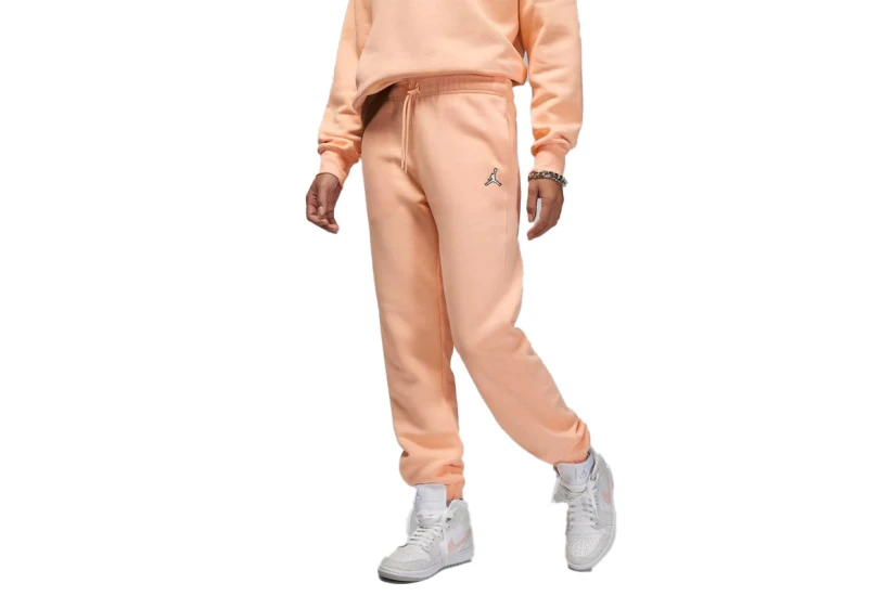Jordan Brooklyn Fleece Γυναικείο Παντελόνι Φόρμας Πορτοκαλί