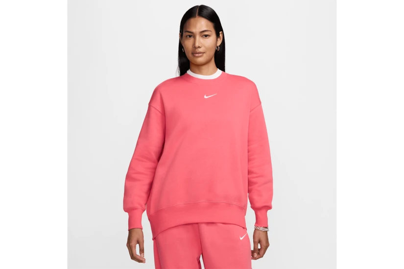 Nike Sportswear Phoenix Fleece Γυναικεία Μακρυμάνικη Μπλούζα Φούξια