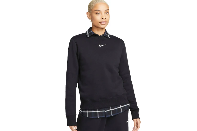 Nike Sportswear Phoenix Fleece Γυναικεία Μακρυμάνικη Μπλούζα Μαύρη