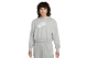Nike Club Fleece Crop Top Γυναικείο Φούτερ Με Κουκούλα Γκρι