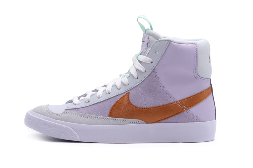 Nike Blazer Mid 77 Παιδικά Sneakers Μωβ, Γκρι, Μπρονζέ