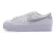 Nike Blazer Low Platform Γυναικεία Sneakers Λευκά, Ασημί