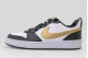 Nike Court Borough Low Recraft Sneakers Λευκά, Μαύρα, Χρυσά