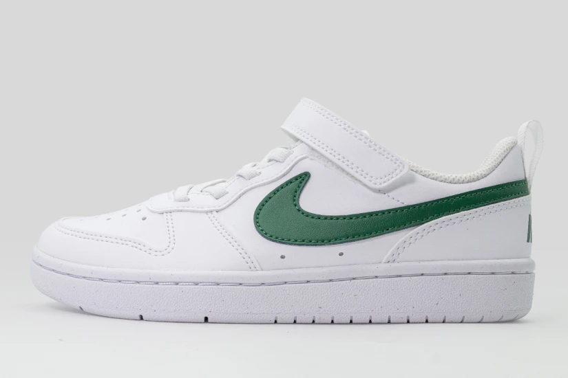 Nike Court Borough Low Recraft Παιδικά Sneakers Λευκά, Κυπαρισσί