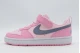 Nike Court Borough Low Recraft Παιδικά Sneakers Ροζ, Μπλε Σκούρο