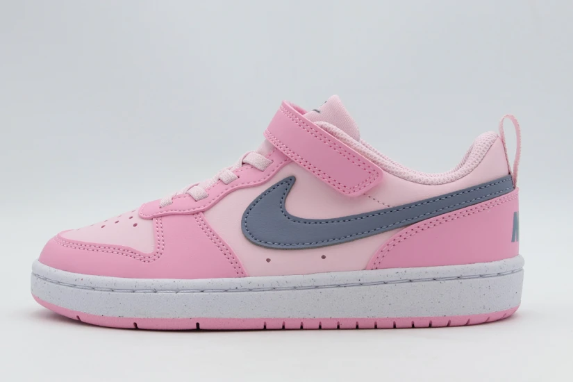 Nike Court Borough Low Recraft Παιδικά Sneakers Ροζ, Μπλε Σκούρο
