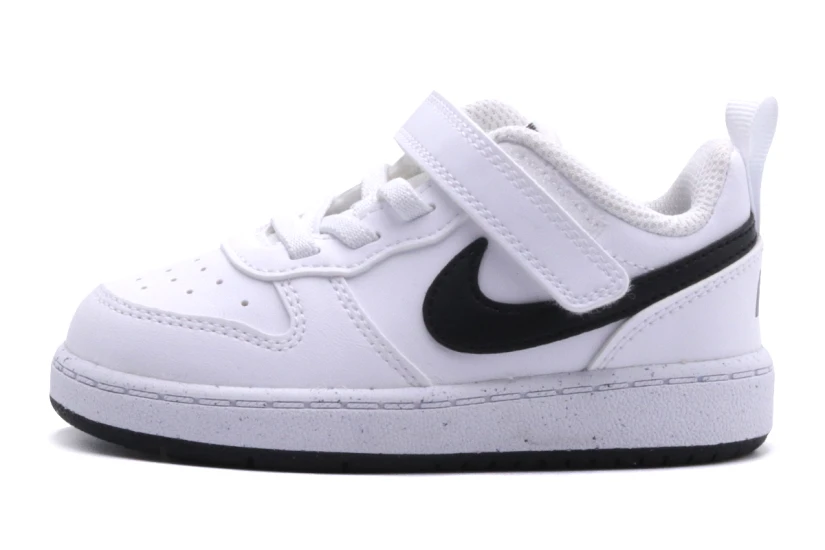 Nike Court Borough Low Recraft Βρεφικά Sneakers Λευκά, Μαύρα
