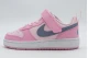 Nike Court Borough Low Recraft Βρεφικά Sneakers Ροζ, Γκρι Σκούρο, Λευκά