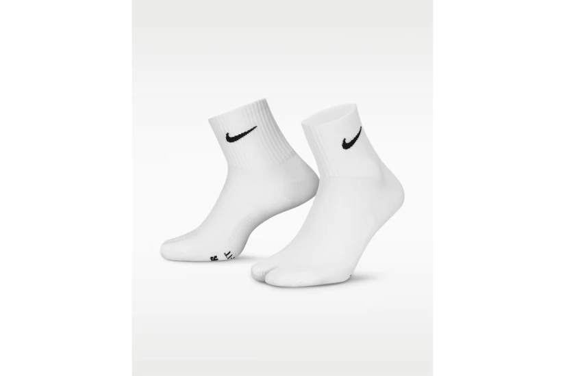 Nike Everyday Plus Rift Split-Toe Dri-FIT Κάλτσες μέχρι τον Αστράγαλο Λευκές 1 Ζευγάρι