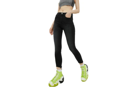 Tommy Jeans Sylvia Hr Spr Skny Ankle Παντελόνι Τζιν Γυναικείο (DW0DW13382 1BK)