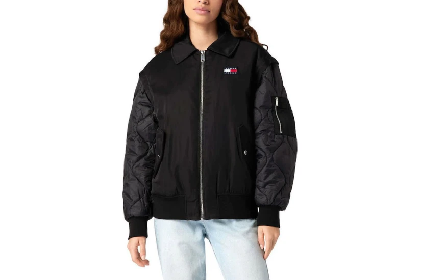 Tommy Jeans Tjw Zip Sleeve Jacket Μπουφάν Bomber (DW0DW13755 BDS)