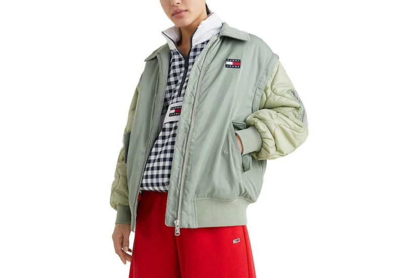 Tommy Jeans Tjw Zip Sleeve Bomber Jacket Γυναικείο (DW0DW13755 LOE)